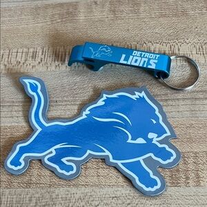 Blue Bottle Opener Keychain